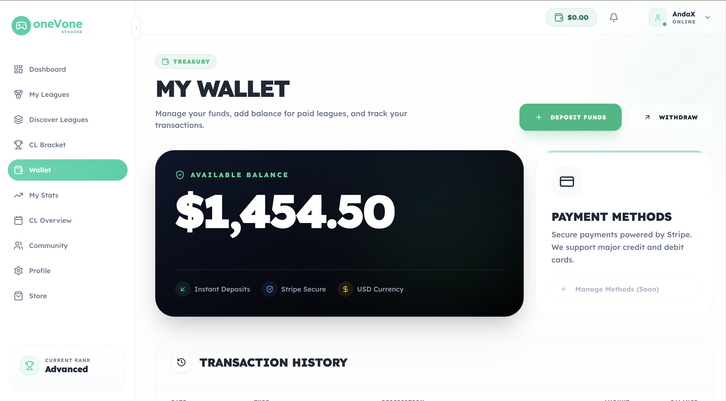 Streamer Dashboard with Earnings